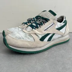 定価16,000円●Reebok●RandomEventsコラボ Victory G シューズ スニーカー ベージュ ホワイト グリーン●リーボック●28㎝