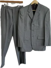  【美品】Paul smithポールスミス　ビジネススーツ上下セットアップ　ジャケットパンツ　グレー　メンズ　Mサイズ【Z1758】