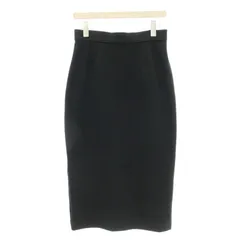 スピック&スパン Spick&Span ジャージ素材 タイトスカート ロング スカート 38 黒 ブラック /☆G