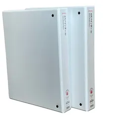 4穴バインダー ホワイト 2冊セット　ファイル