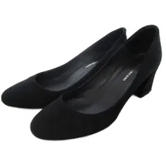 ファビオルスコーニ FABIO RUSCONI パンプス スウェード ハイヒール  35.5 黒 ブラック /KR