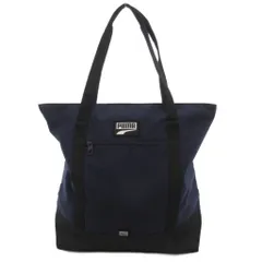 プーマ PUMA 美品 トートバッグ ロゴ ナイロン 紺 ネイビー /JS