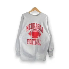 CHAMPION VINTAGE 90s REVERSE WAVE CREWNECK NEBRASKA FOOTBALL 三連プリント GRAY サイズXXL チャンピオン ヴィンテージ リバースウィーブ クルーネック スウェット トップス 大名店
