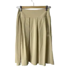 セオリー Theory フレアスカート タック 膝丈 0 ベージュ ■GY43