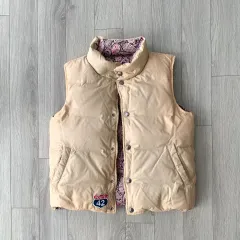 ビームスボーイ リバーシブル ペイズリー ダウン ベスト