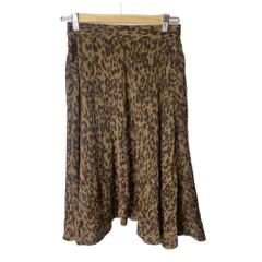 イエナ IENA ヒョウ柄 フレアスカート イージー ロング 36 16-060-900-4010 ブラウン ■GY43
