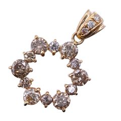 ペンダント K18 ブラウンダイヤモンド1.01ct - メルカリ