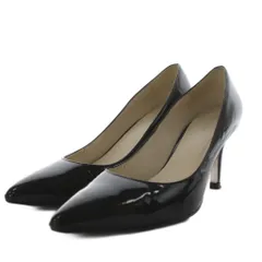 コールハーン COLE HAAN パンプス ポインテッドトゥ ヒール エナメル 8B 黒 ブラック /AN50