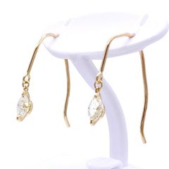 K18 ピアス アメリカンフック ダイヤモンド0.10ct/0.10ct - メルカリ