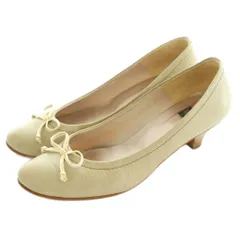 ヒミコ 卑弥呼 パンプス ラウンドトゥ レザー 25cm ベージュ /SS ■OS