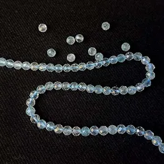 アクアマリン AA++ ラウンドカット ビーズ 3mm 10粒