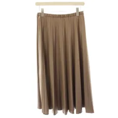 23区 オンワード樫山 プリーツスカート ミモレ ロング 38 茶 ブラウン /HN