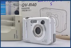 カシオ CASIO QV-R40 3x 単三電池仕様 元箱、充電式電池用充電器(電池は付属しません)、取扱説明書付属 同梱無料 #yk6028のサムネイル