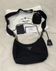PRADA プラダ リーエディション 2005 ナイロン クロスバック HOBO BAG