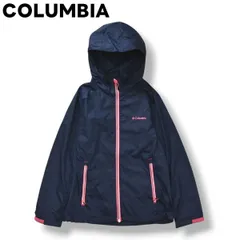 コロンビア COLUMBIA ヘブンカウンティ ウィメンズ ジャケット ナイロン ウィンドブレーカー ジャンパー ジップ パーカー ラグランスリーブ S ネイビー x ピンク レディース ♪
