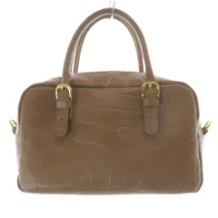 バルドロゼ BARDOT ROSE ハンドバッグ ショルダーバッグ 2way ベージュ レザー 茶色