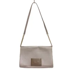 フルラ FURLA ジジ チェーン ショルダーバッグ クラッチバッグ グレージュ系