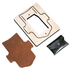 ハンドメイド 抜き型 打ち抜き 型抜き パンチ レザークラフト 革用 DIY ポンチ 工具 財布型の抜き型