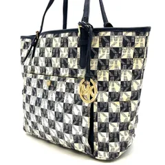 【良品】MICHAEL KORS マイケルコース PVC トートバッグ マルチカラー レディース ユニセックス ゴールド金具
