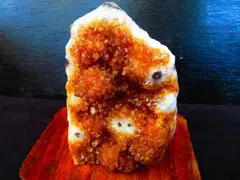 絶品★超美しい★超迫力★限定品★限定品★ブラジル産★ 天然水晶宝石★シトリンクラスター 台付き超巨大620g★tr28901★ｃ－1