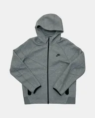 ナイキ テック フリース フード ジップアップ グレー XL