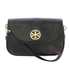 トリーバーチ TORY BURCH ショルダーバッグ ポシエット ポーチ 2WAY レザー 黒 /TK