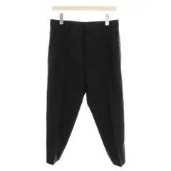 ランバンオンブルー LANVIN en Bleu パンツ スラックス テーパード 46 黒 ブラック 286365 N3008 /YM