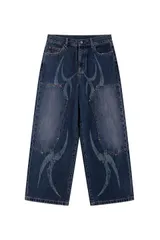 SUPPLIER｜VINTAGE WASH TRIBAL DOUBLE KNEE BAGGY JEANSのサムネイル