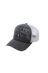SUPPLIER｜VINTAGE WASH DENIM COLLEGE LOGO MESH CAP