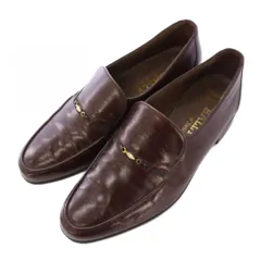 バリー BALLY ローファー スリッポン ローヒール レザー ワンカラー 6.5 茶 ブラウン /BB