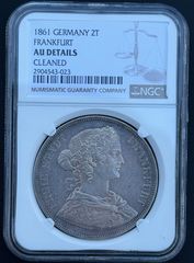 1831年ドイツ バイエルン ターラー銀貨NGC鑑定済 ババリアtaler未使用