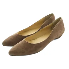 ヒミコ 卑弥呼 パンプス ポインテッドトゥ ローヒール スエード 23.5cm モカブラウン /MI