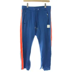 ディーゼル DIESEL パンツ S 青 サイドライン 長ズボン 裾スリット /NS