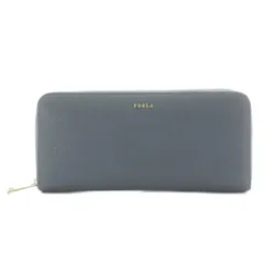 フルラ FURLA 長財布 ラウンドファスナー 小銭入れ レザー 青 ブルー /AN32