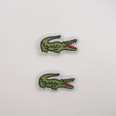 S15 ワニ アイロンワッペン 2点セット ワニマーク パッチ DIY ラコステ