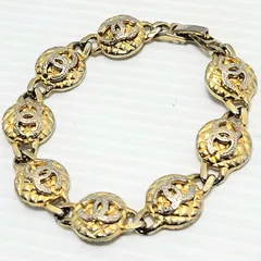 【現状品】CHANEL シャネル ヴィンテージ ブレスレット ゴールド