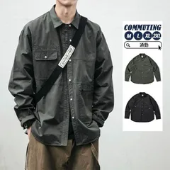 シャツ メンズ 長袖 オックスフォードシャツ 春秋 ボタンダウン ミリタリーシャツ ワークシャツ シャツジャケット カジュアルシャツ Yシャツ【0807①】