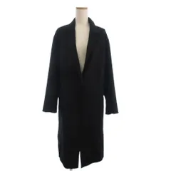 ユニクロ UNIQLO ダブルフェイスチェスター ロング コート 439721 ウール混 黒 ブラック M