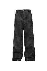 GOJOYJINNI Distressed Flared Waxed Jeans - メルカリ