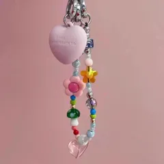 キーチャーム キーチェーン ハート スマホストラップ ケースティファイ