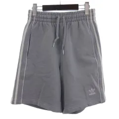 アディダスオリジナルス adidas originals タグ付き ショートパンツ トレフォイルロゴ 裏起毛 HK7308 グレー XS