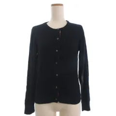 アフタヌーンティー Afternoon Tea カーディガン ニット ケーブル編み 長袖 クルーネック MR 紺 ネイビー