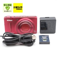 極上品】 Nikon COOLPIX S9500 レッド 光学22倍ズーム Wi-Fi対応