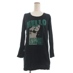 ヒステリックグラマー HYSTERIC GLAMOUR Tシャツ カットソー 長袖 ヒスガール プリント 0131CL02 黒 ブラック F