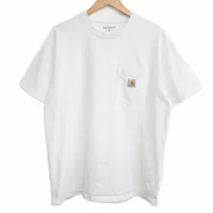 カーハート carhartt S/S POCKET LOOSE T-SHIRT ポケットTシャツ カットソー ロゴ パッチ クルーネック 半袖 A171068 M 白 ホワイト 1103