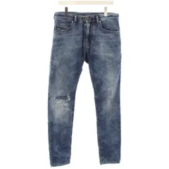 ディーゼル DIESEL THOMMER CB-NE ストレッチ ジョグジーンズ デニム パンツ ダメージ加工 W32 青 069AA /TK