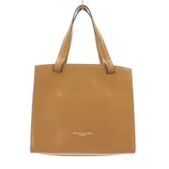 ジャンニキャリーニ GIANNI CHIARINI ハンドバッグ トートバッグ レザー ロゴ キャメル /KU