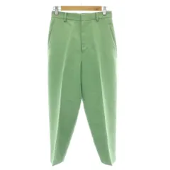 ロエフ LOEFF サテン クロップドパンツ 0 黄緑 ライトグリーン 8814-236-0095 /YM