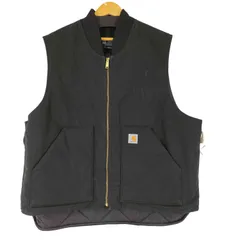 2026年最新】carhartt ダックベスト ブラックの人気アイテム - メルカリ