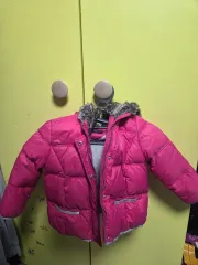 トミーヒルフィガー キッズ ピンク ダウン アウター 女の子